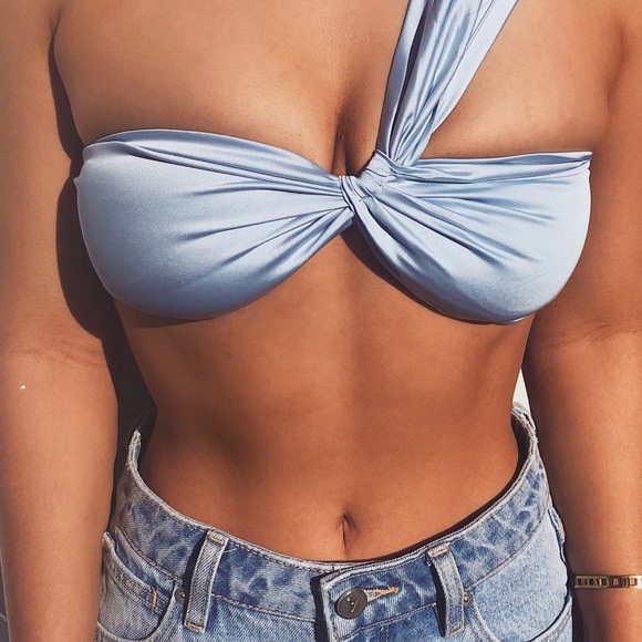 Ayla One Shoulder Bandeau Top - Picture 2 of 5